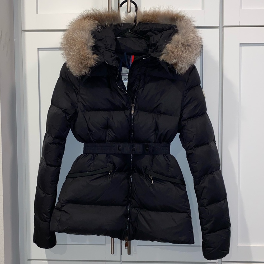 Moncler Black Boed Short Down Jacket